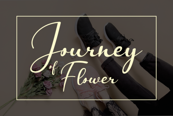 Journey of Flower Font Poster 1