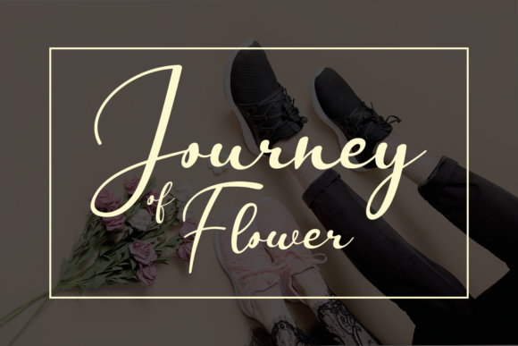 Journey of Flower Font Journey of Flower Font Poster 1