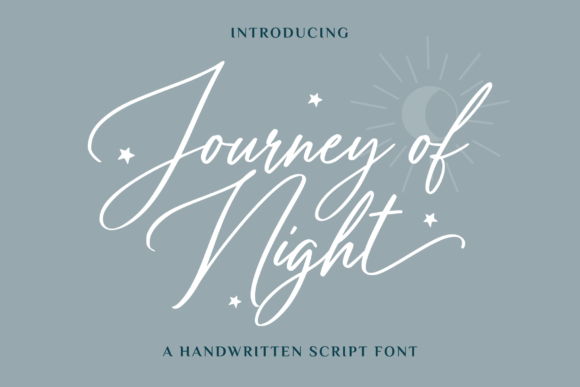 Journey of Night Font Poster 1