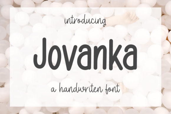 Jovanka Font Poster 1