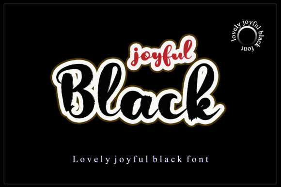 Joyful Black Font Poster 1