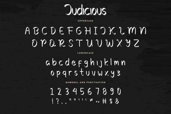 Judicious Font Poster 4