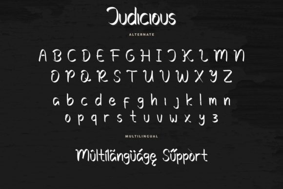 Judicious Font Poster 6