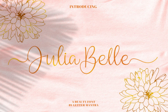 Julia Belle Script Font Poster 1