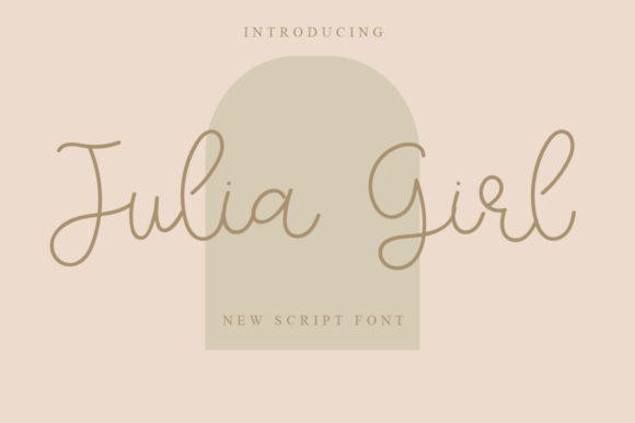 Julia Girl Font Poster 1