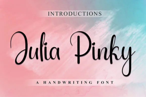 Julia Pinky Font Poster 1