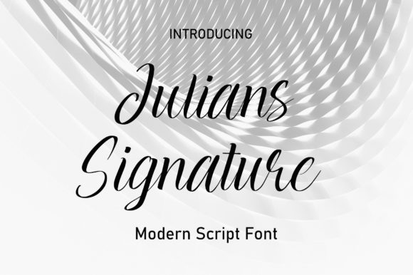 Julians Signature Font Poster 1