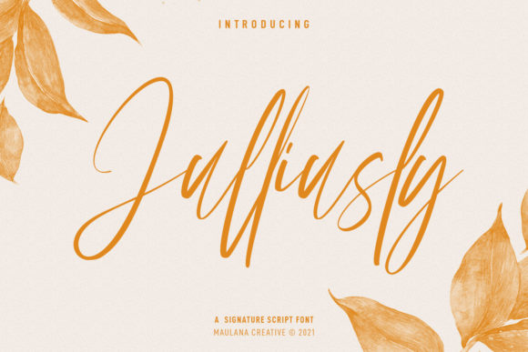 Julliusly Signature Font Poster 1