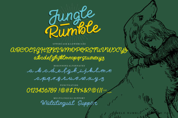 Jungle Rumble Font Poster 10