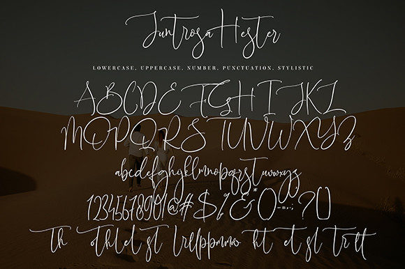 Juntrosa Hester Font Poster 10