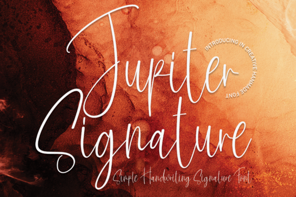 Jupiter Signature Font