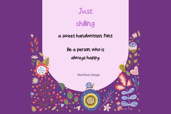 Just Chilling Font Poster 1