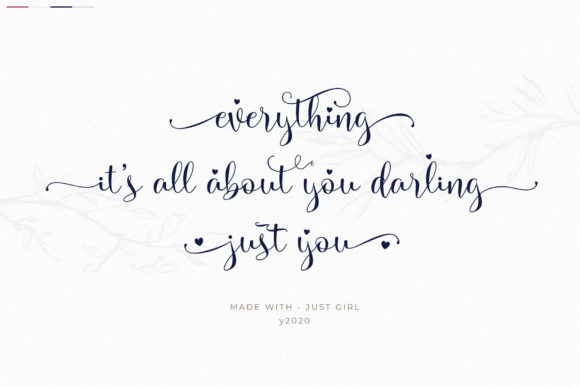 Just Girl Font Poster 2