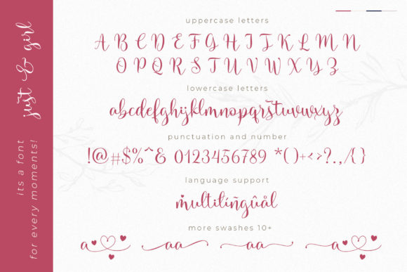 Just Girl Font Poster 5