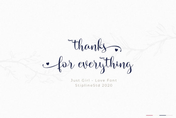 Just Girl Font Poster 7