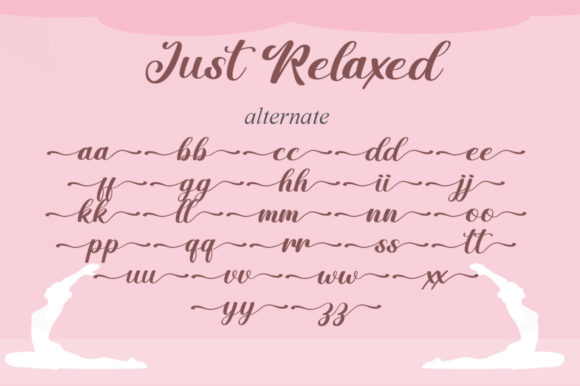 Just Relaxed Font Poster 6