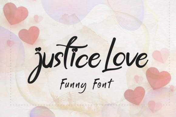 Justice Love Font Poster 1