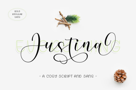 Justina Duo Font Poster 1