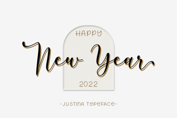 Justina Duo Font Poster 16