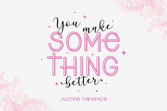 Justina Duo Font Poster 5