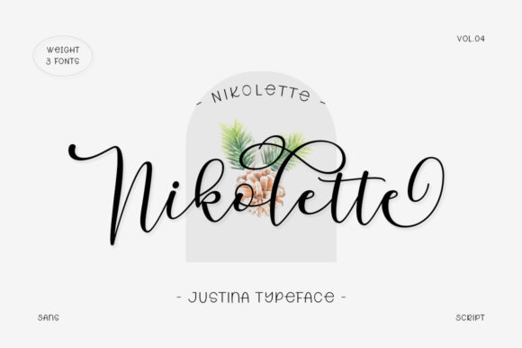 Justina Duo Font Poster 6