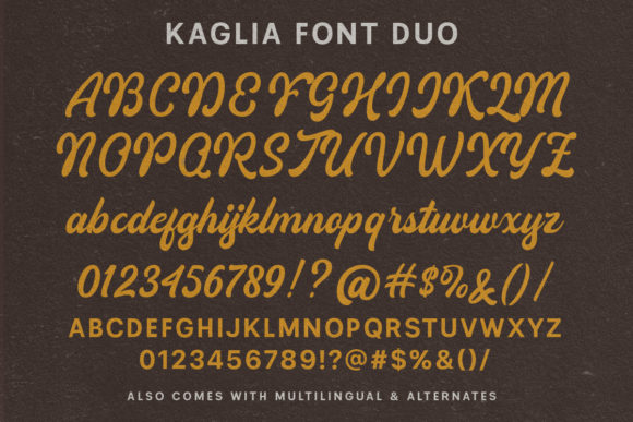Kaglia Font Poster 9