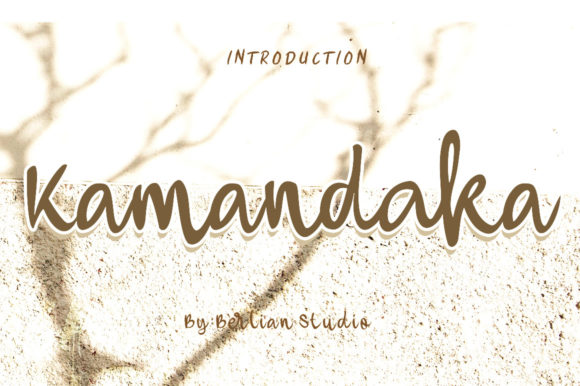 Kamandaka Font Poster 1