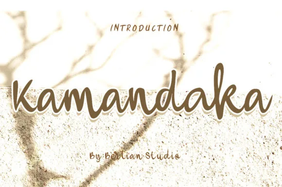 Kamandaka Font Kamandaka Font Poster 1
