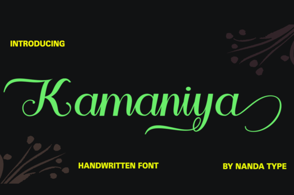 Kamaniya Font Poster 1