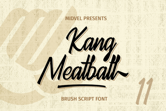 Kang Meatball Script Font Poster 1