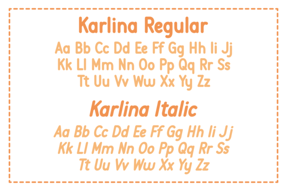 Karlina Font Poster 2