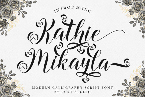 Kathie Mikayla Font Poster 1