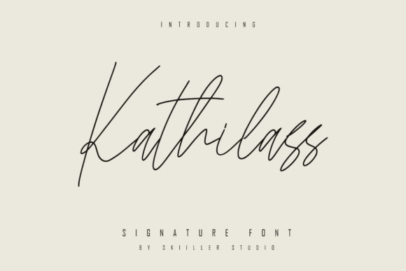 Kathilass Font Poster 2