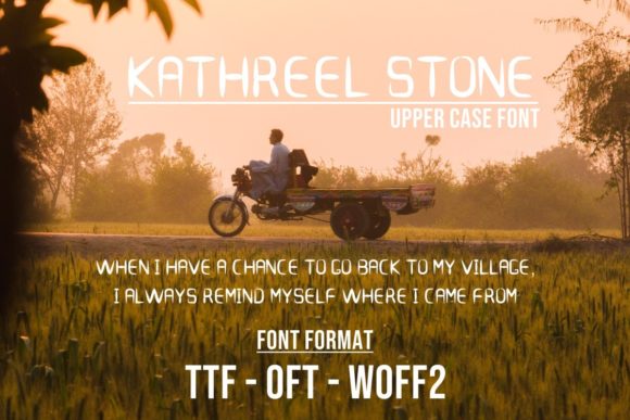 Kathreel Stone Font Poster 2