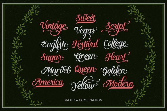 Kathya Script Font Poster 3