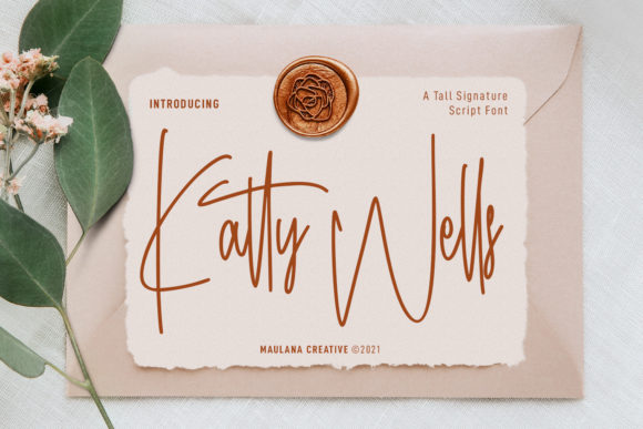 Katty Wells Signature Font