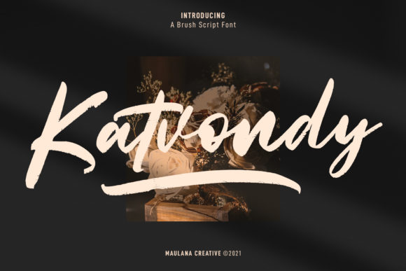 Katvondy Marker Brush Script Font Poster 1