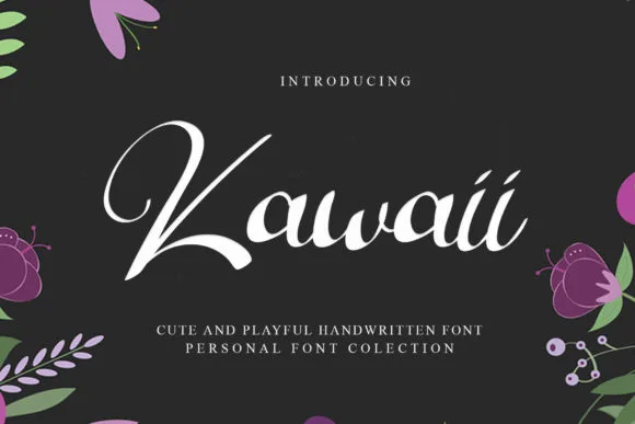 Kawaii Font Kawaii Font Poster 1