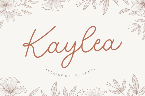 Kaylea Script Font Poster 1