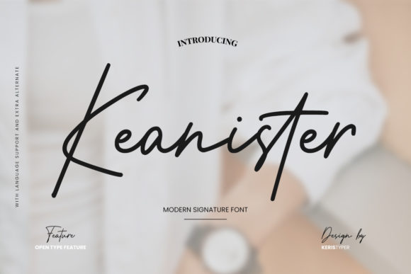 Keanister Font Poster 1