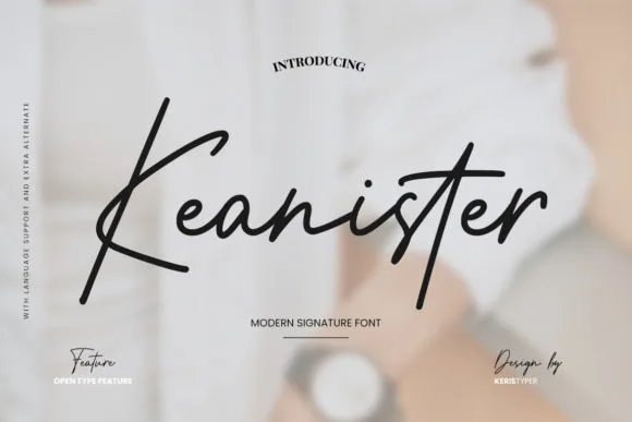 Keanister Font Keanister Font Poster 1