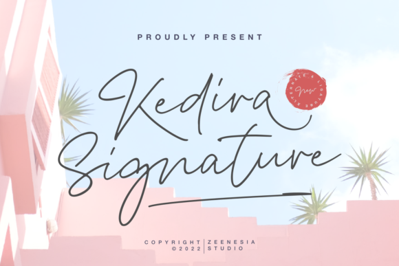 Kedira Signature Font Poster 1