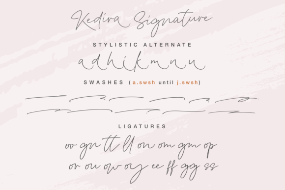 Kedira Signature Font Poster 11