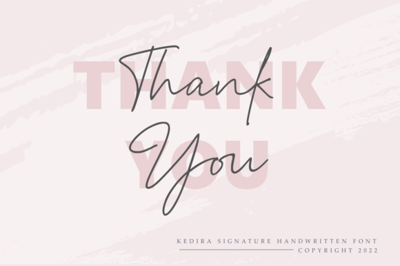 Kedira Signature Font Poster 12