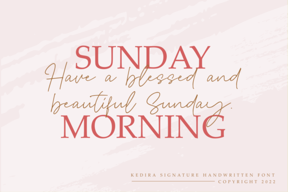 Kedira Signature Font Poster 3