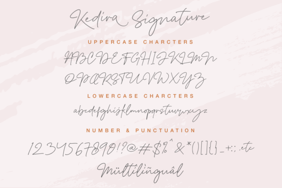 Kedira Signature Font Poster 10