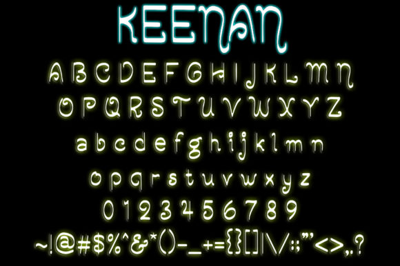 Keenan Font Poster 2