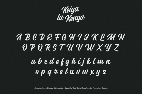 Keiya La Kenya Font Poster 7