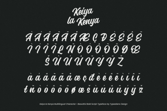 Keiya La Kenya Font Poster 9