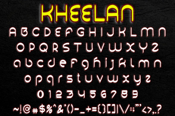 Kheelan Font Poster 2